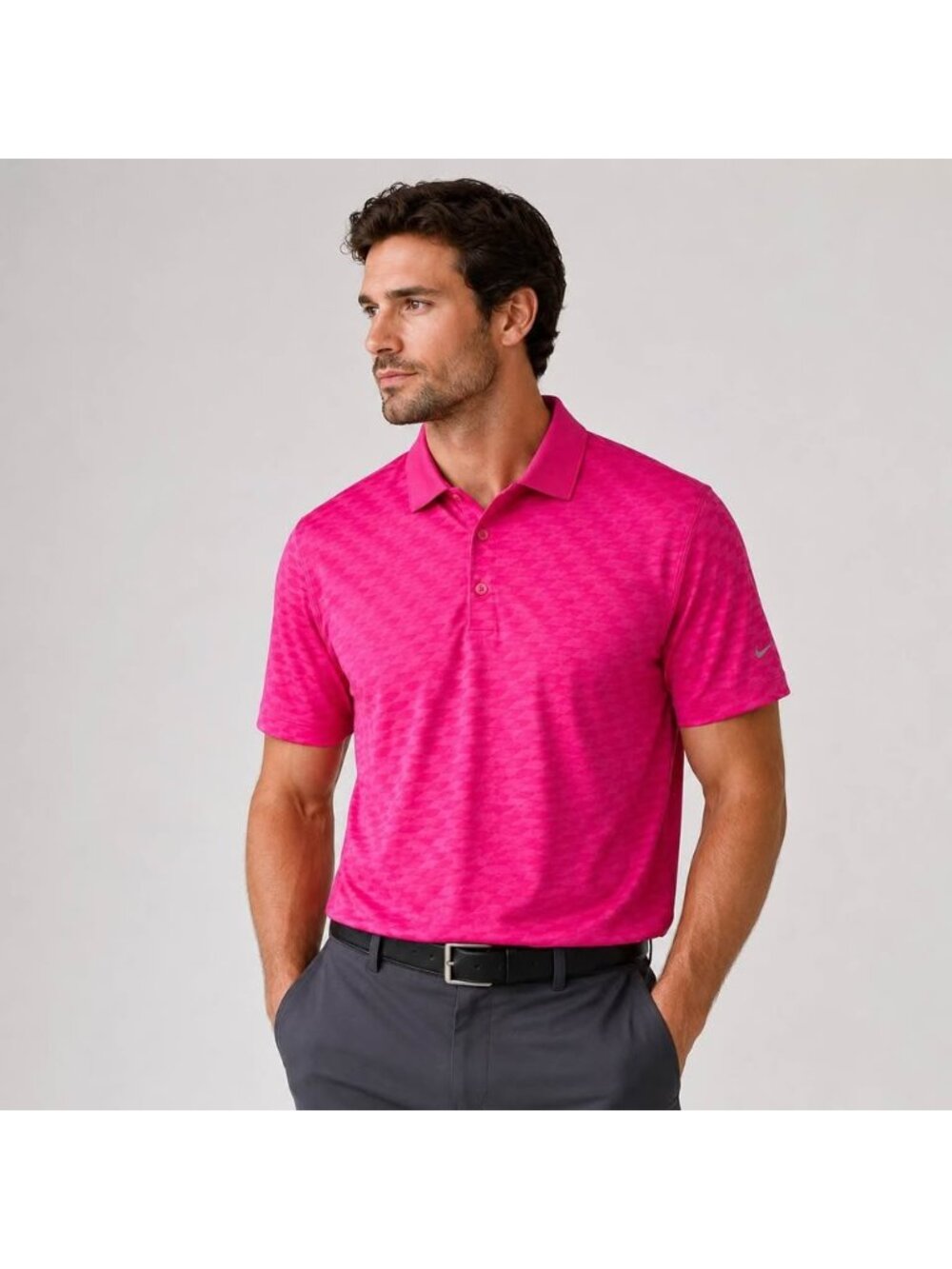 Nike Golf Dri-FIT Polo Men’s XL Bright Pink Performance Shirt